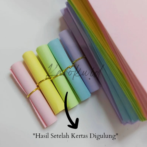 

[Karoku.id] Kertas Gulung 50pcs [Blank Paper] Roll Paper Birthday Gift Unik DIY Hadiah Ulang Tahun Kado Surat Aesthetic by Homemade by love