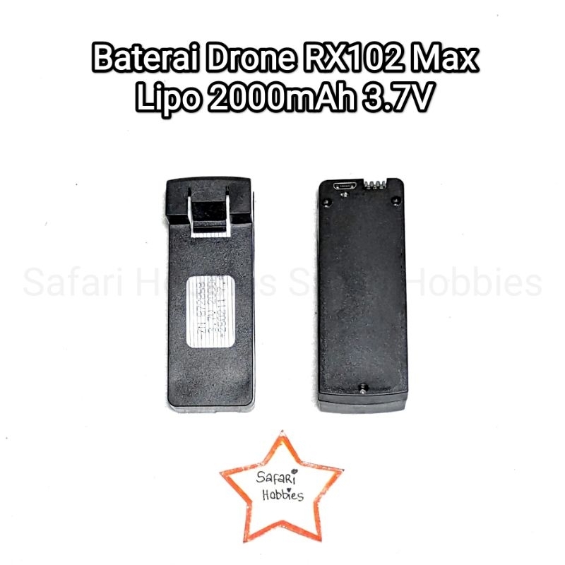 Baterai Drone RX102 Max 2000mah 3.7V Lipo