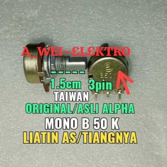 Harga 1pc B50K mono original Taiwan mono B50K