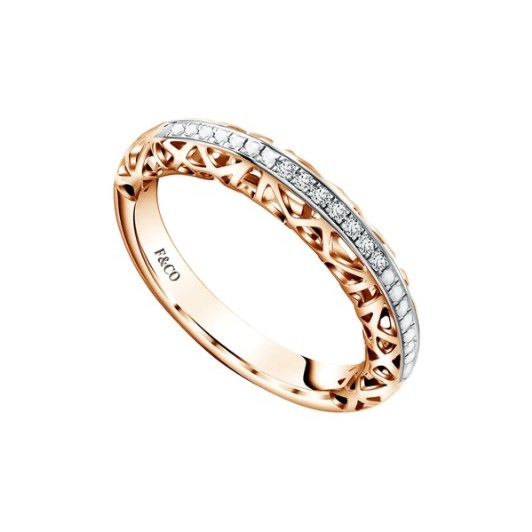 Frank & co. Palma Ladies Ring | Cincin Berlian Emas 18K Desain Floral Elegan untuk Wanita