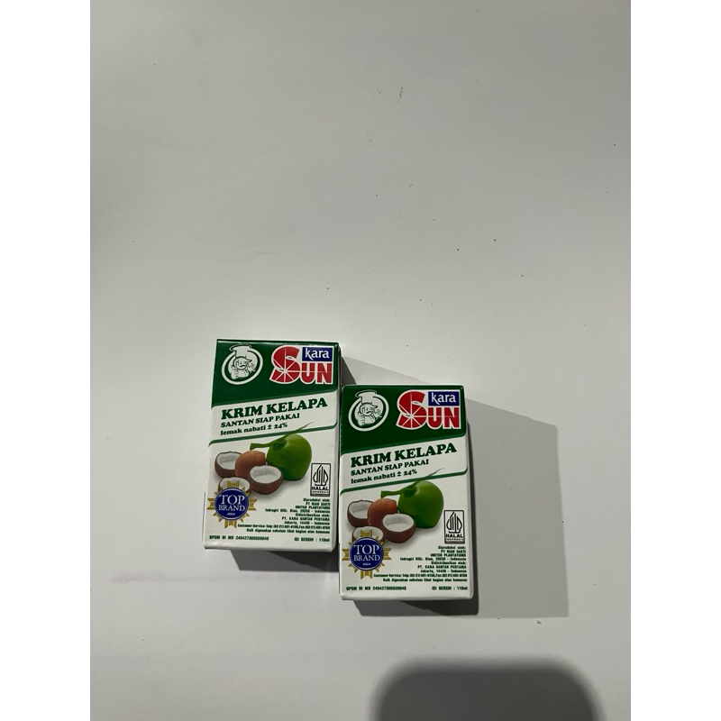 

sun kara santan cair siap pakai kemasan 110ml