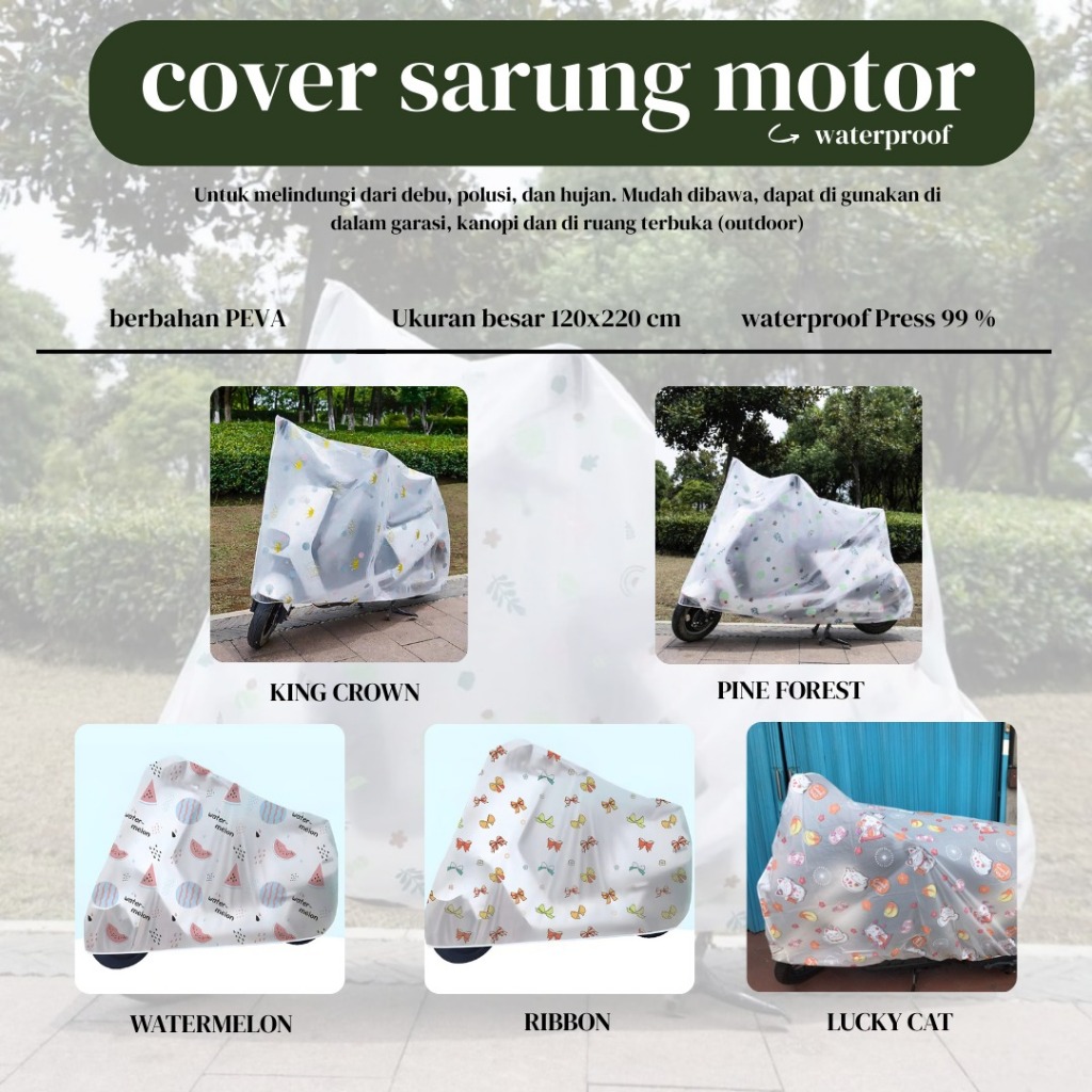 promo terbaru sarung cover motor sarung sepeda listrik penutup motor listrik