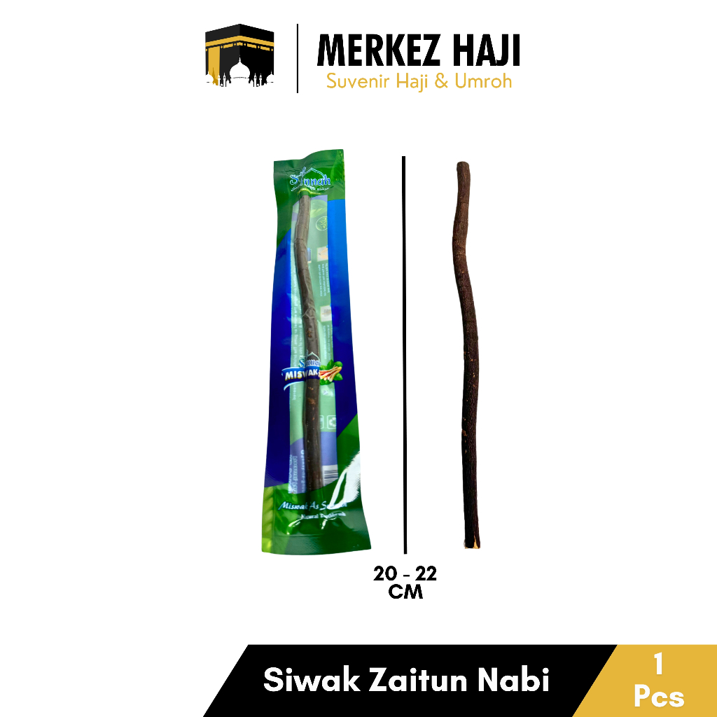 Kayu Siwak Miswak Zaitun Hitam Original 100% Asli Rasulullah Arab Penghilang Bau Mulut Premium