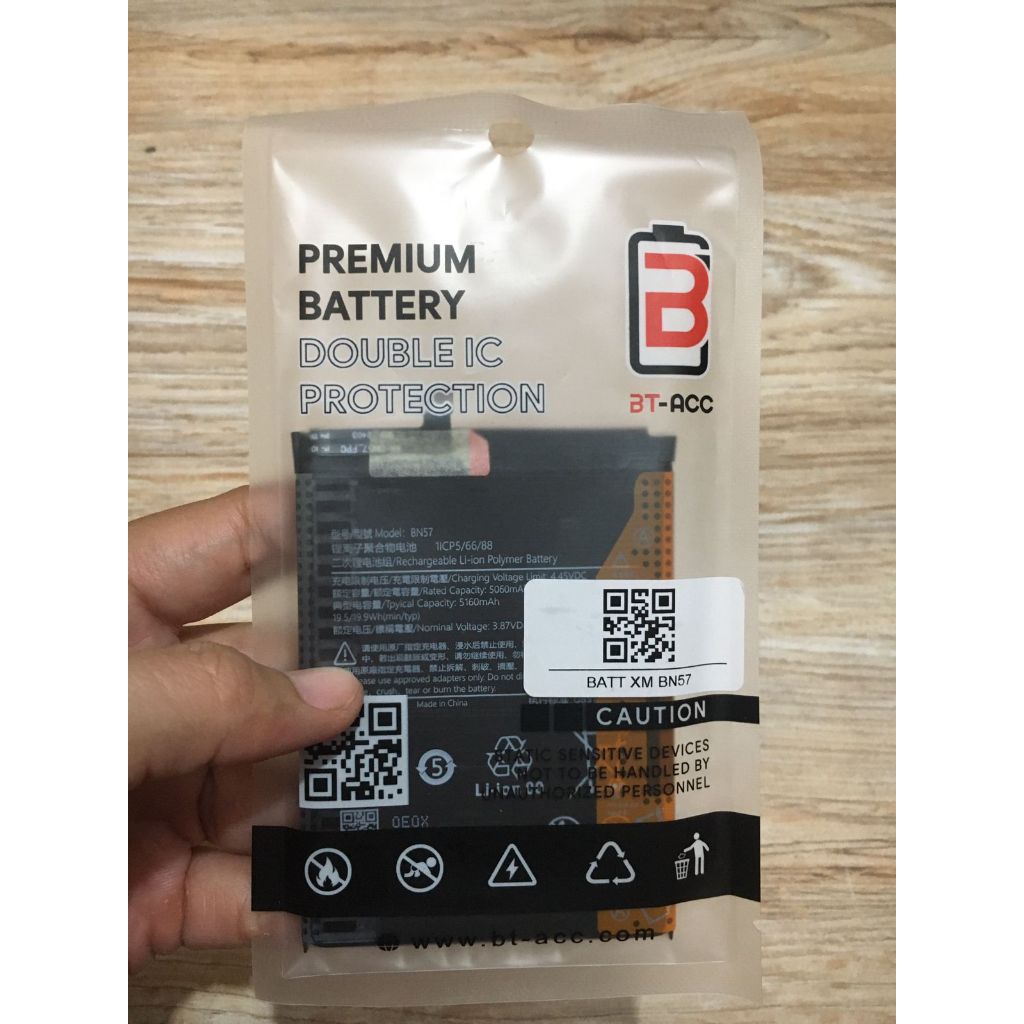 Baterai Xiaomi POCOPHONE POCO X3 NFC POCO X3 PRO BN57 5160mAh BT-ACC Double IC Premium Battery packa