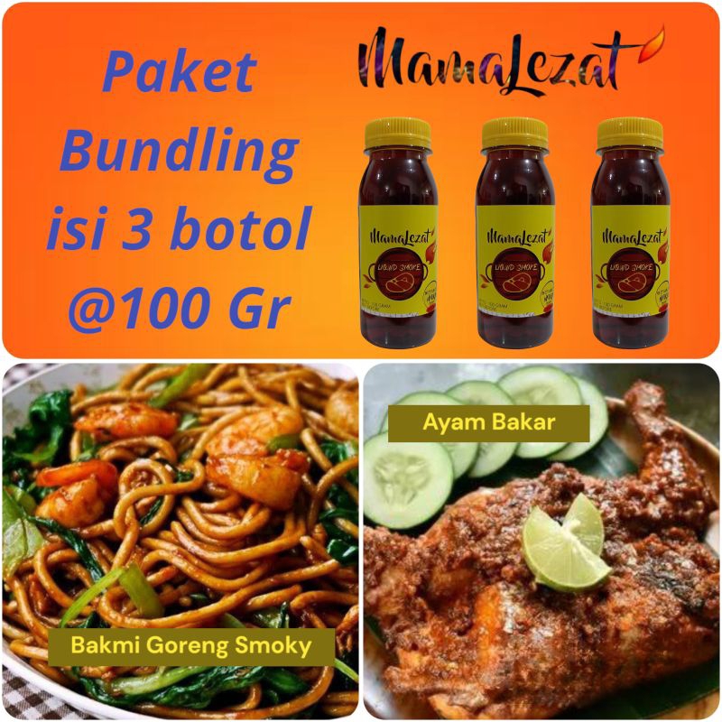 

RB MamaLezat Seasoning Smoke Flavor Asap Cair 100 gram Perasa Asap Aroma Barbeque Perisa Asap BBQ