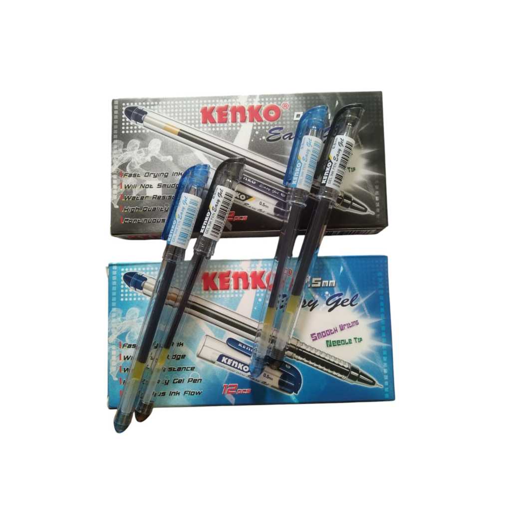 

Pulpen Kenko Easy Gel 0.5 /Pen Gel Cair 0.5 / Pena Lancip Cair Gel