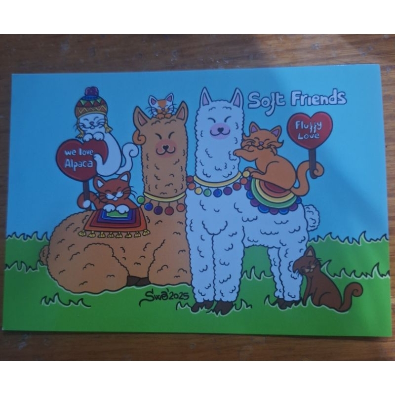 

kartu pos titina alpaca/titina postcard