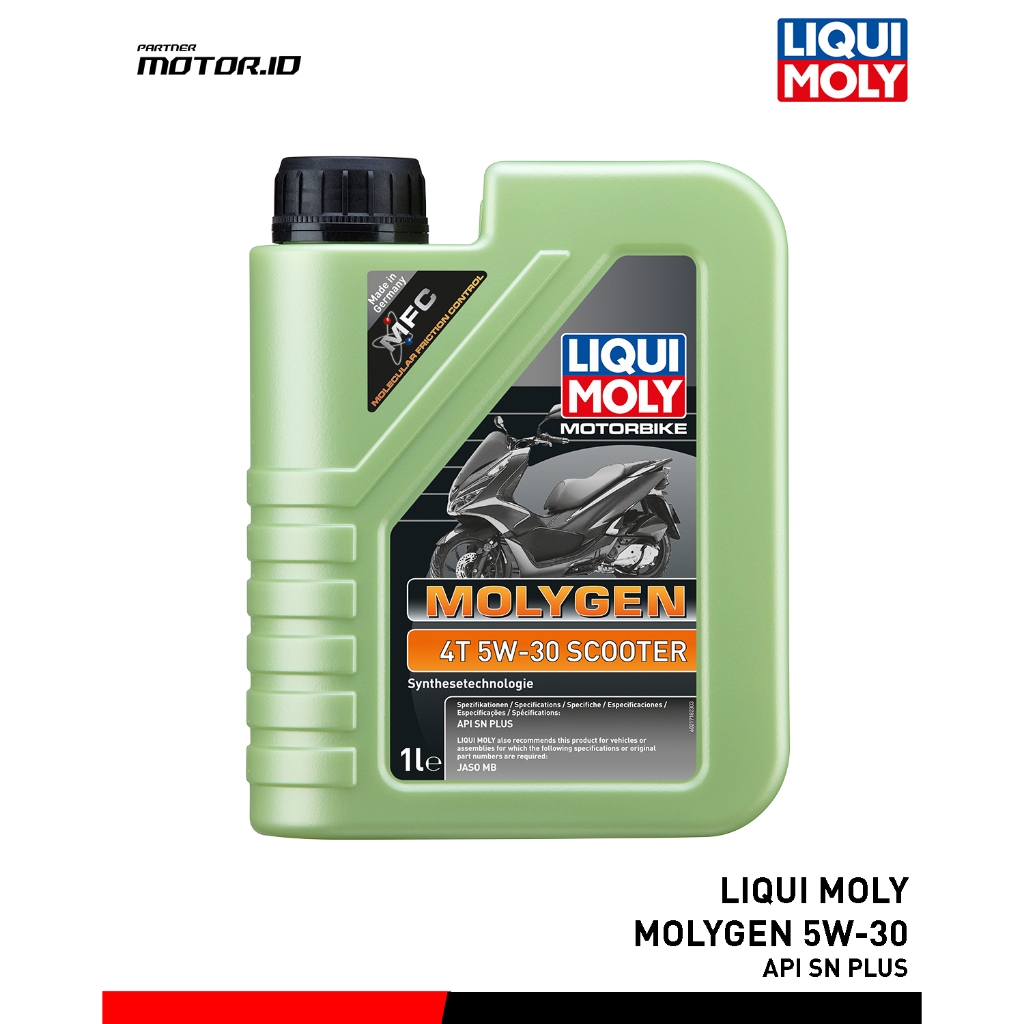 LIQUI MOLY MOLYGEN SCOOTER 5W-30 - Oli Mesin Motor Matic Full Synthetic