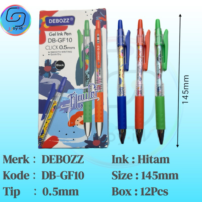 

Gel Pen DEBOZZ DB-GF10 | Hitam 0.5mm