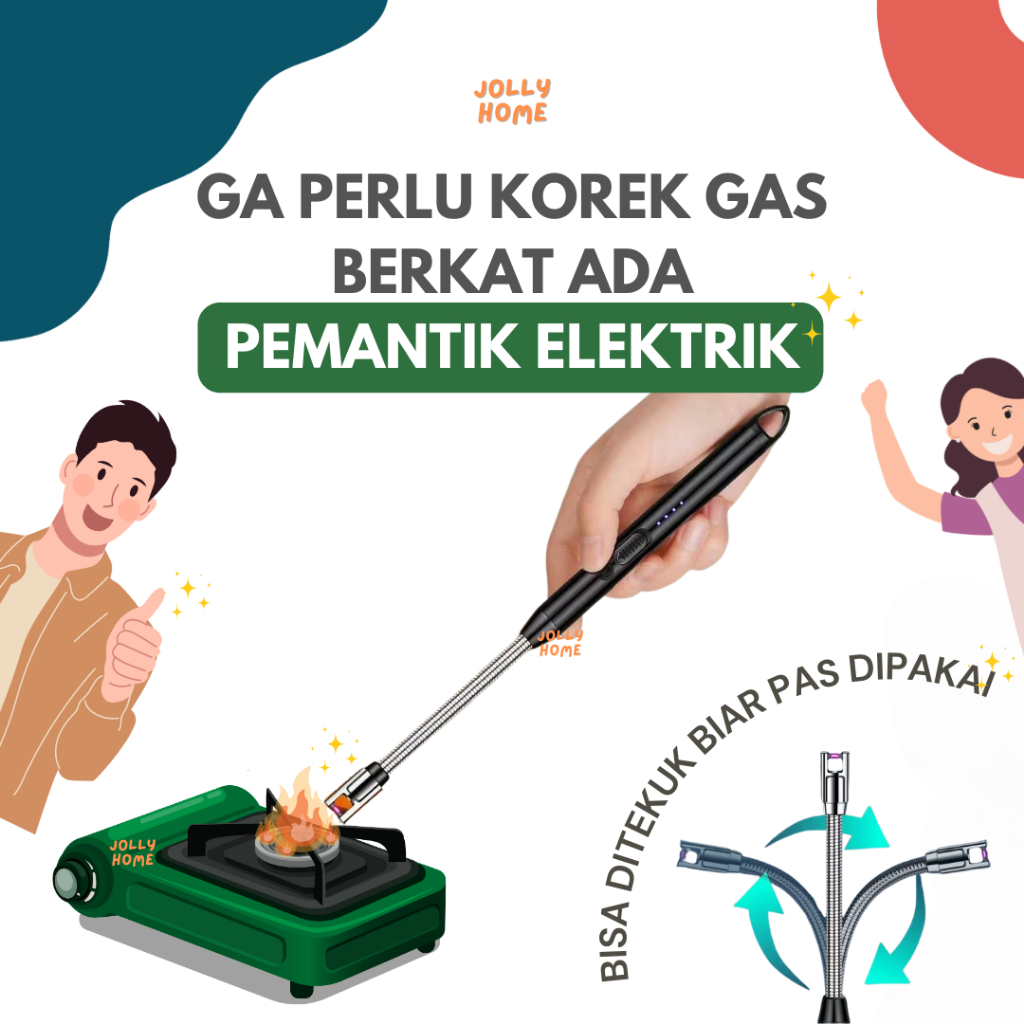 Pemantik kompor elektrik pemantik listrik USB rechargeable korek kompor elektrik USB korek api