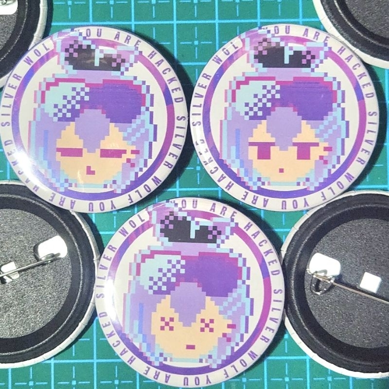 Honkai : Star Rail - Pin Up Button / Pin Press Peniti 44mm / 58mm Unofficial [ Silver Wolf's Game Ev