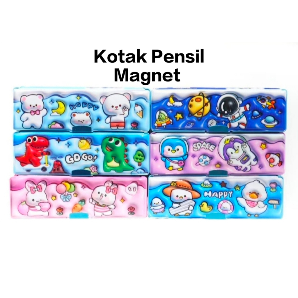 

Tempat Pensil Magnet Karakter 2 Sisi / Kotak Pensil Magnet Random