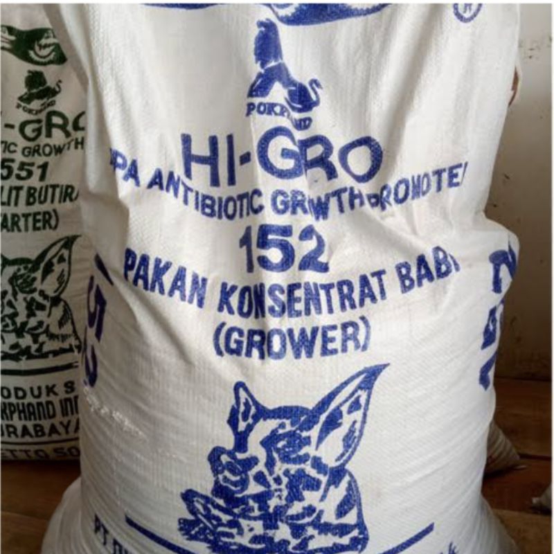 HI GRO 152 PAKAN KONSENTRAT BABI PENGGEMUKAN CAMPURAN PAKAN TERNAK