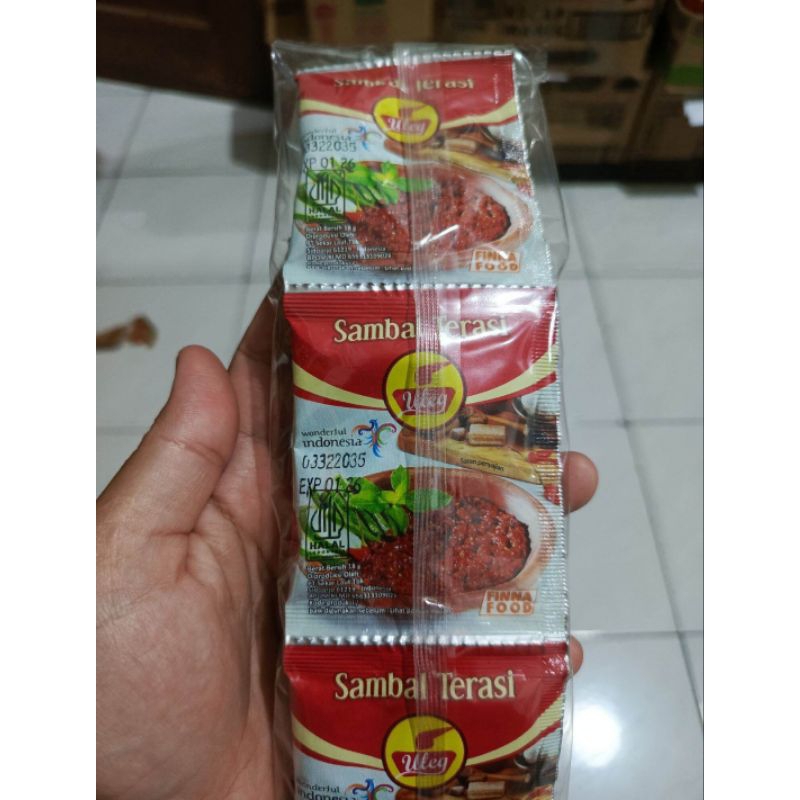 

FINNA Sambal Terasi Uleg Isi 10 Saset (10 Saset x 20gr)