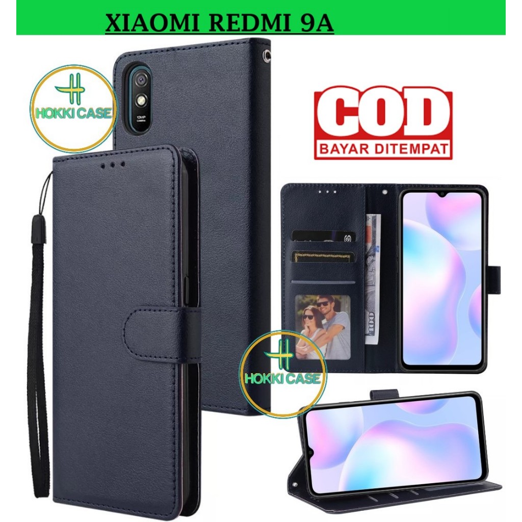 Flip Case XIAOMI REDMI 9A Case Wallet Kulit Casing Dompet Case Wallet Leather Flip Case XIAOMI REDMI