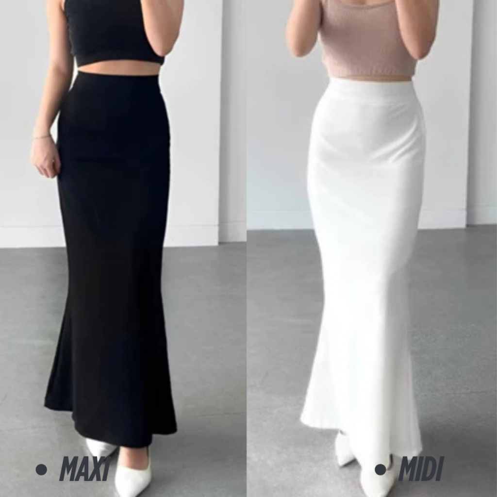 Rok Model Mermaid Duyung Premium/ROK SPAN DUYUNG WANITA // SKIRT WANITA SCUBA PREMIUM