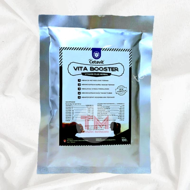 Vita booster 100g vitamin dosis tinggi untuk sapi kambing dan domba