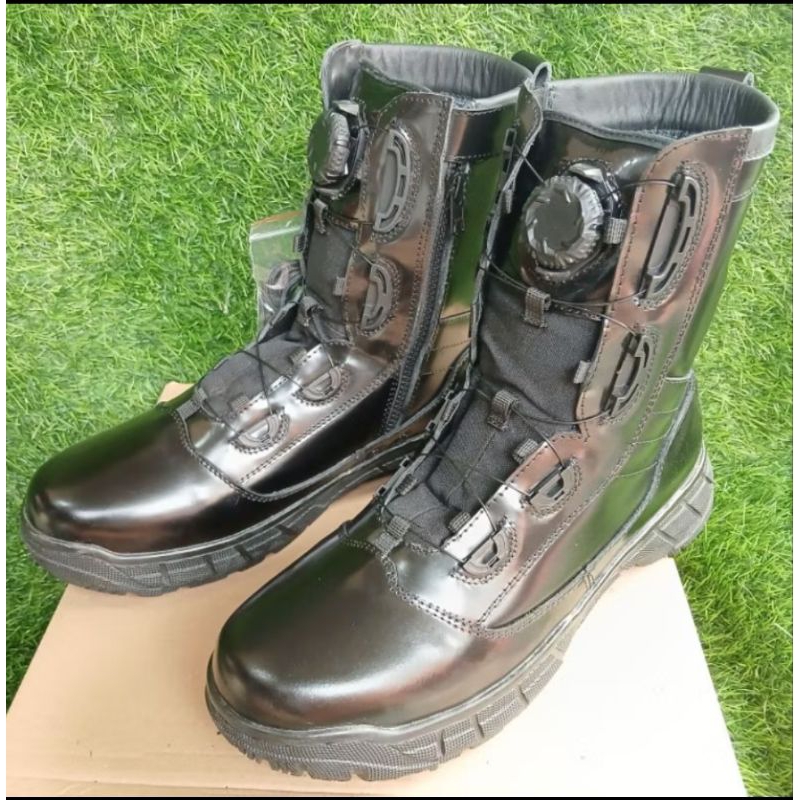 SEPATU PDL JATAH POLRI TERBARU TALI PUTAR