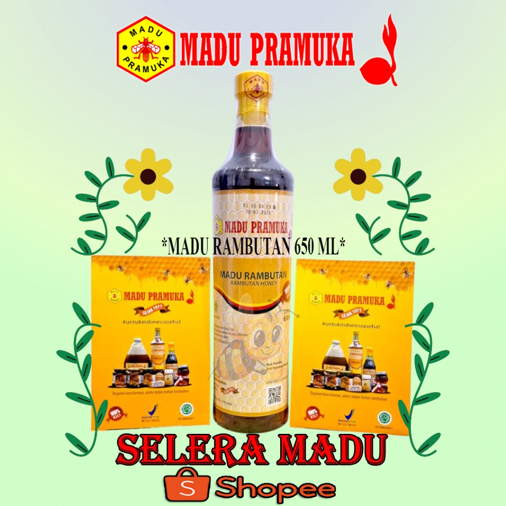 

MADU RAMBUTAN MADU PRAMUKA 650 ML (MADU ASLI)