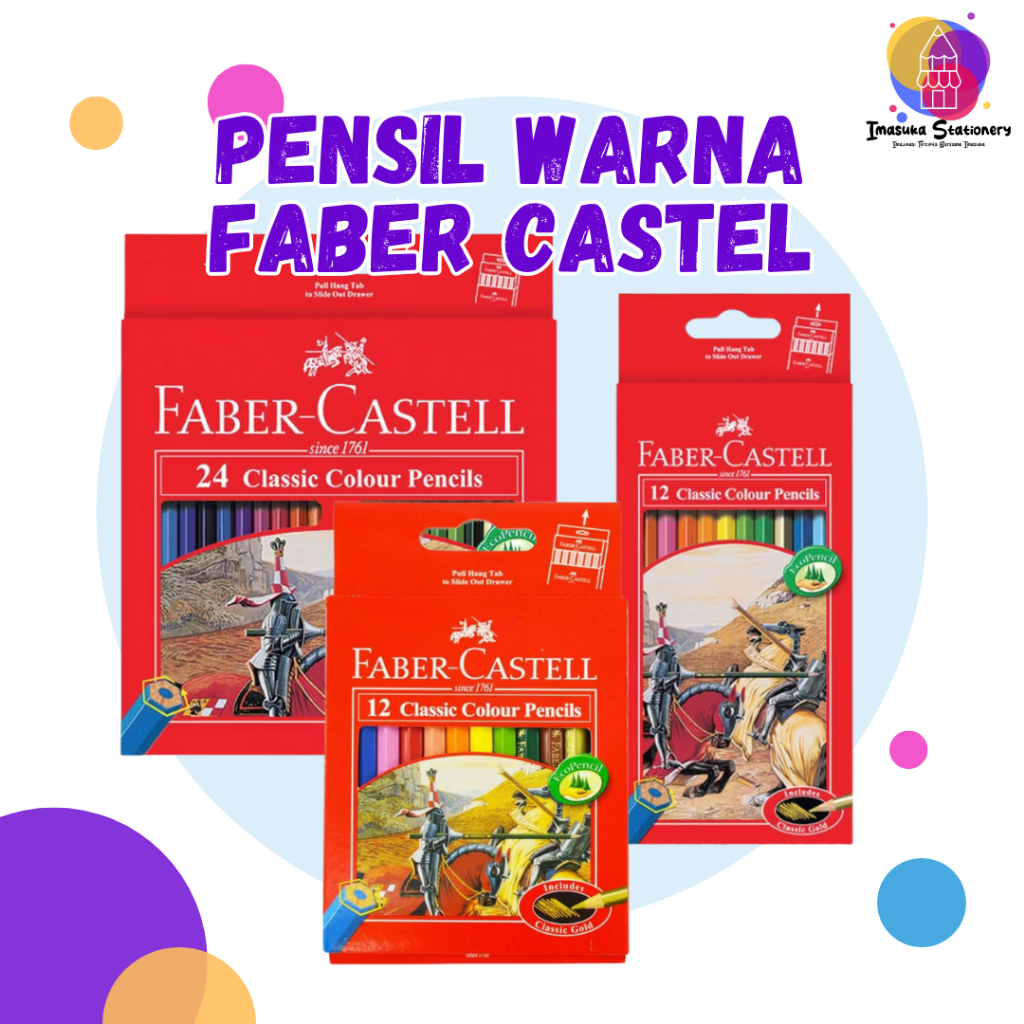 

Pensil Warna Faber-Castell Classic Color / Color Pensil / Pensil Warna Anak / Peralatan Mewarnai Imasuka Stationery