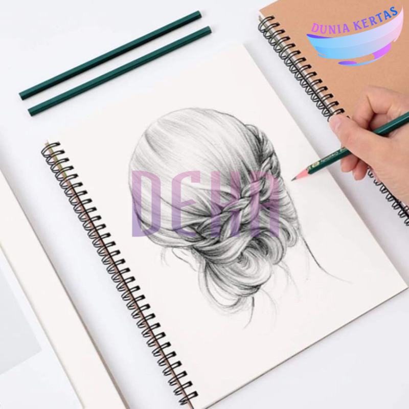 

Sketchbook A4/A5/A6 Vertikal | Buku Gambar Spiral | 50 Lembar | Cocok Untuk Menggambar & Mewarnai
