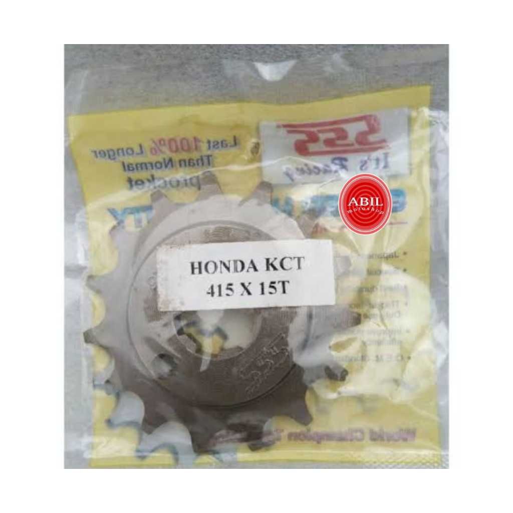 Gear depan SSS honda kct 415 15T/gir depan sss