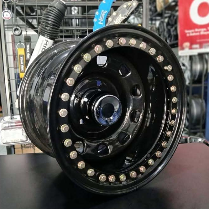 Velg Beadlock Ring 15 Mobil Jimny, Katana, Feroza, Vitara, Katana, R15 Lebar 8 Hsr Beadlock Mokupo