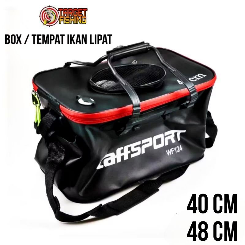 Tempat Ikan Lipat 40CM / Box Umpan Hidup Ember Lipat