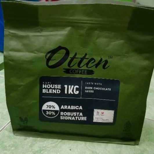 

Kopi Biji house blend by otten coffee repack 200gr 70% Arabica 30% robusta premium quality