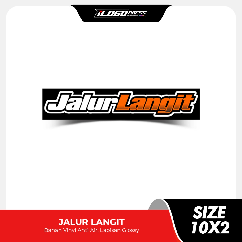 

JALUR LANGIT - Stiker Gus Iqdam Bahan Vinyl Premium Anti Air Glossy