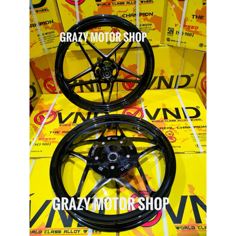 VELG VND V SPEED V2 RING 14 VARIO 125 VARIO 150 & VELG VND V SPEED V2 RING 14 BEAT SCOOPY & VELG VND