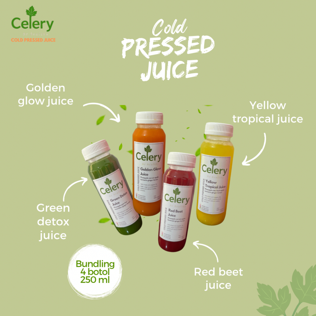 

NEW !!! paket bundle cold pressed juice get 4 varian healthy drink