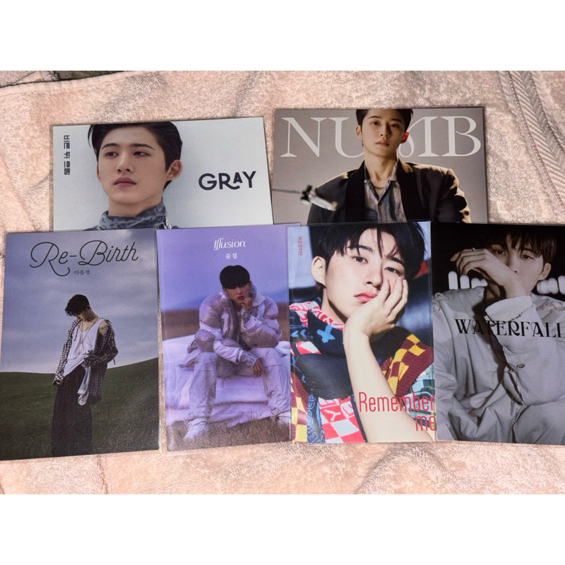 B.I HANBIN OFFICIAL WATERFALL POSTCARDS PHOTOCARD PC KIM HANBIN KPOP