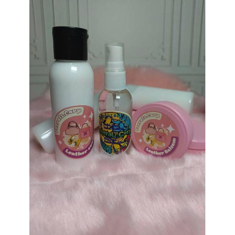 Paket 1 Parfum,1 Leather balsam,1 Leather Conditioner(Paket Perawatan Tas/Sepatu Kulit)