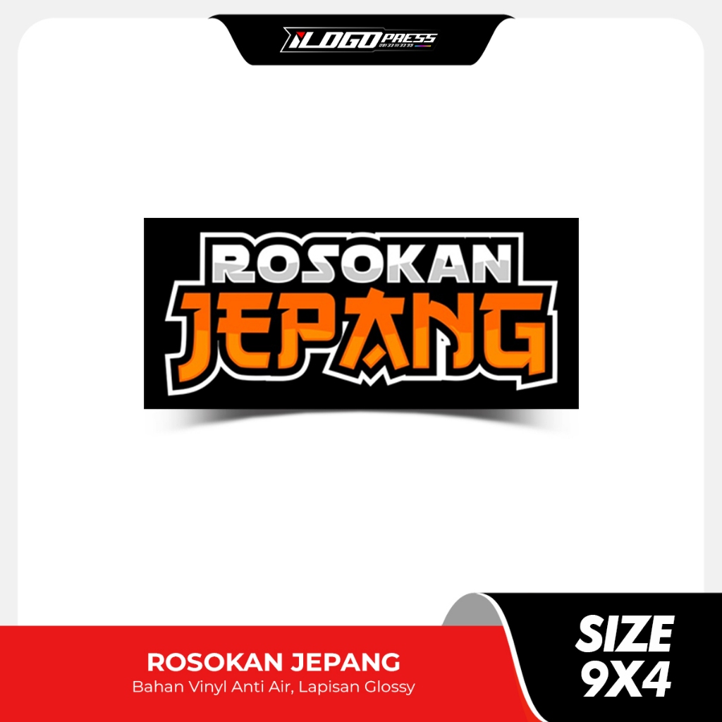 

ROSOKAN JEPANG - Stiker Vinyl Premium Anti Air Glossy