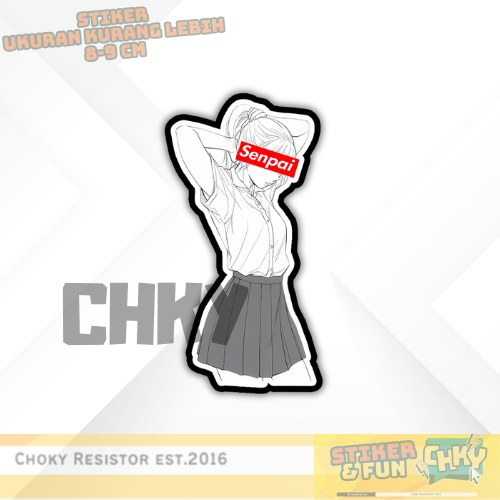 

Stiker Sticker Vinyl Laminasi Glosy CUTE JAPANESE GIRL SENPAI Vol 13