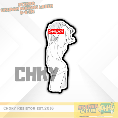 

Stiker Sticker Vinyl Laminasi Glosy CUTE JAPANESE GIRL SENPAI Vol 15