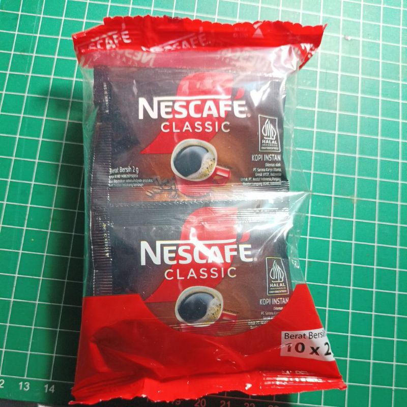 

PAKET 10 SACHET NESCAFE CLASSIC 2G TANPA AMPAS TANPA GULA ORIGINAL