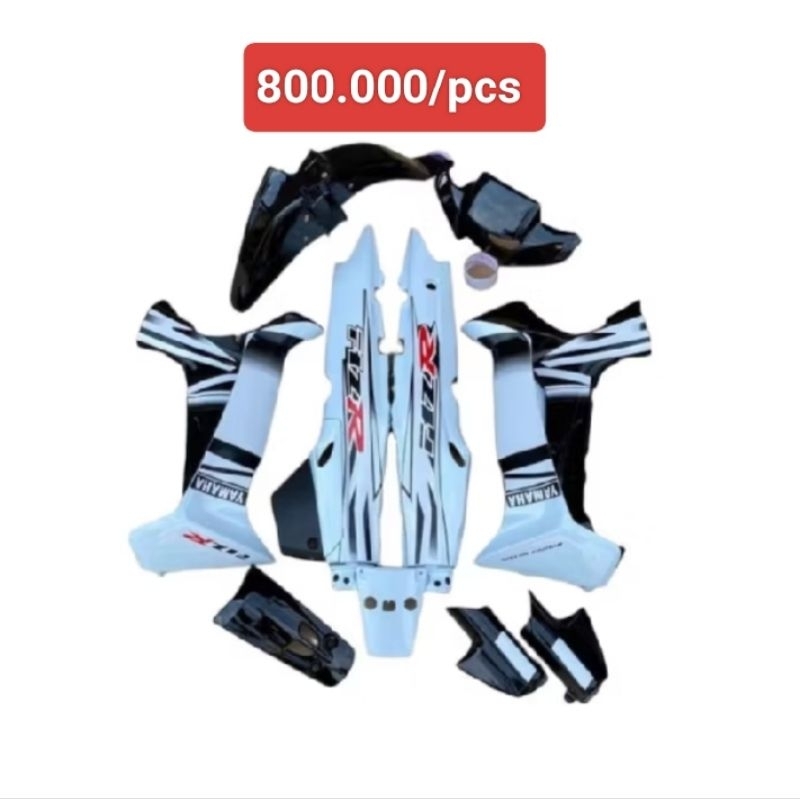 fizr body set halus Yamaha fizr hitam putih
