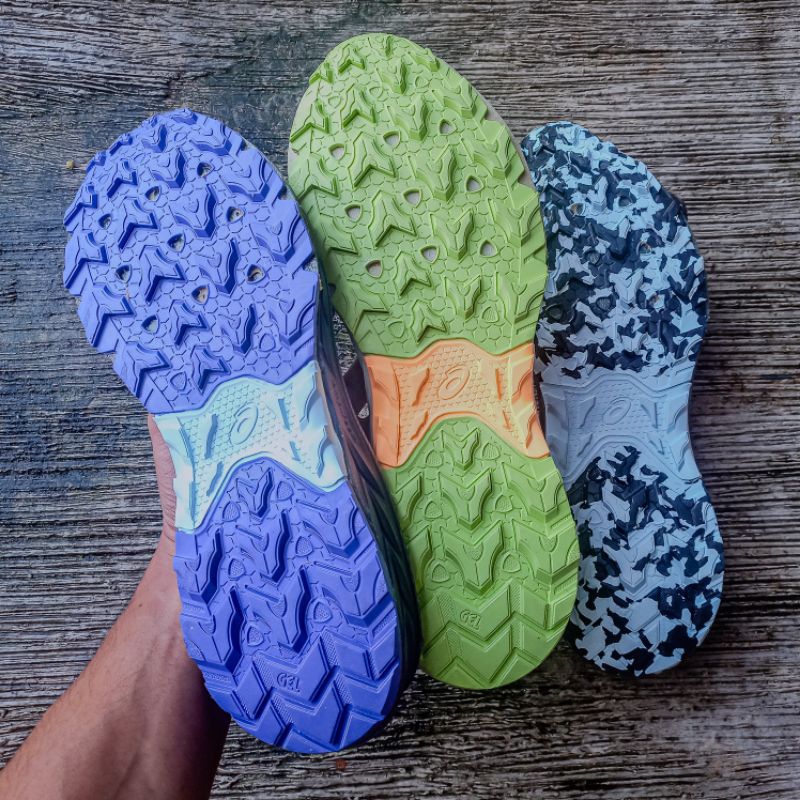 outsole 42,5 - 43 - 44 trail running OR1G1N4L asics gel venture 9 sol running sepatu lari tracking m