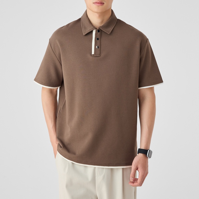 baju kaos kerah pria short sleeve kaos polos 24s cotton combed pria premium baju kaos krah V Neck