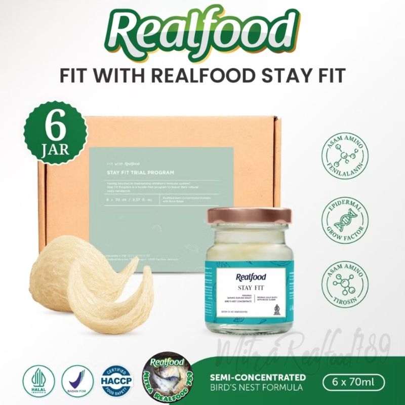 

Realfood Trial Stay Fit 6 Jar ( Minuman Sarang Burung Walet )