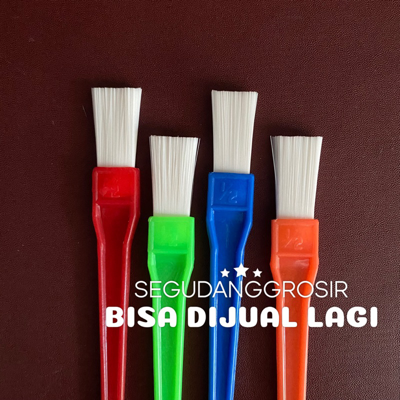 6 PCS DAN 1 LUSIN KUAS KUE / KUAS KUE PLASTIK / KUAS MENTEGA / KUAS PANGGANGAN / KUAS KUE KECIL MURA