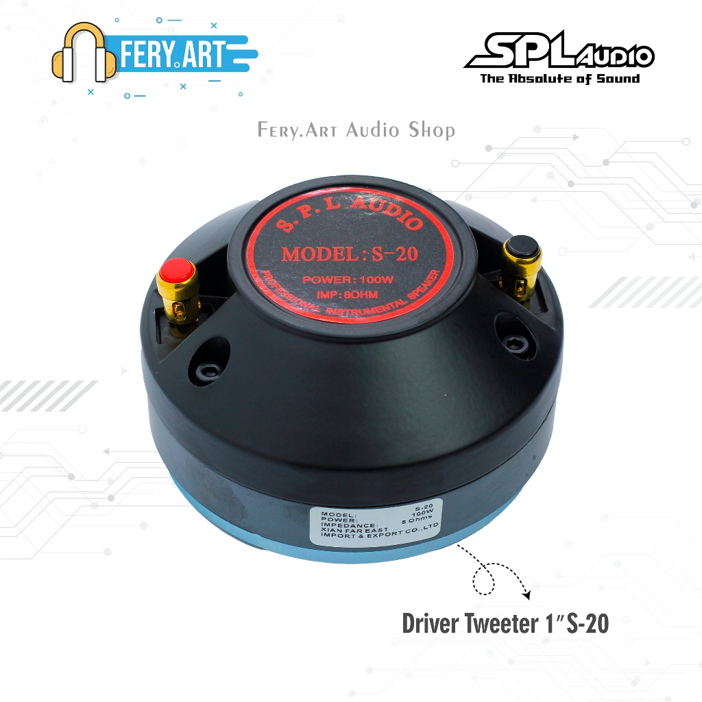 Driver Tweeter 1″ S-20 SPL Audio