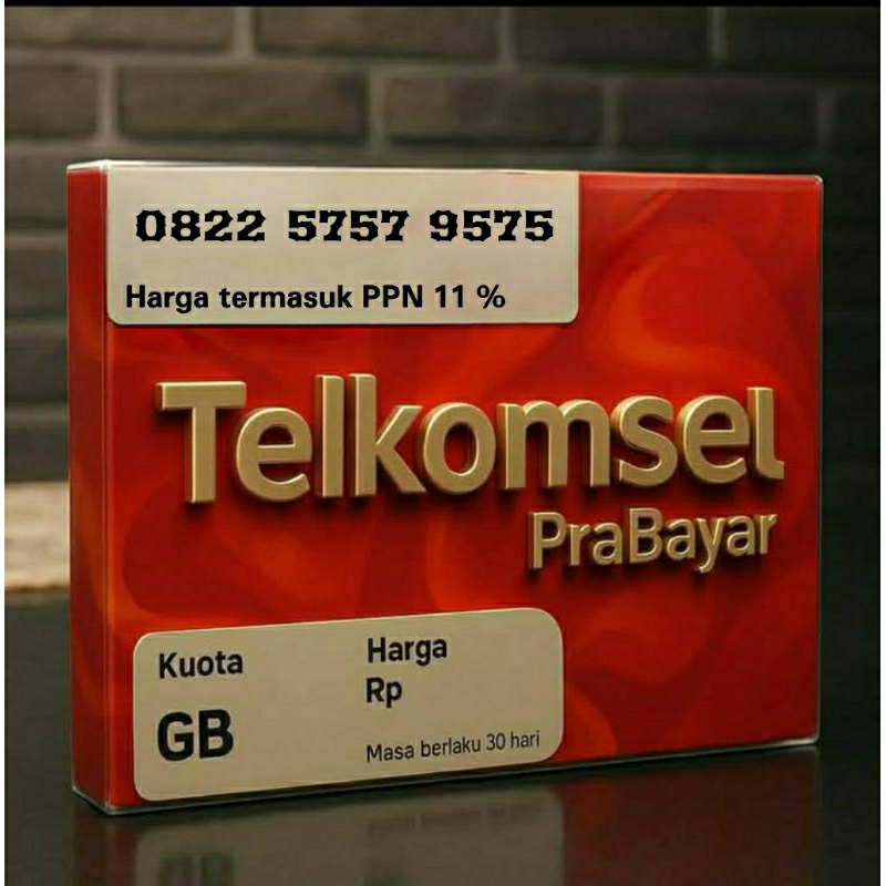TELKOMSEL NOMOR CANTIK ABCD ABCD 5757 9575