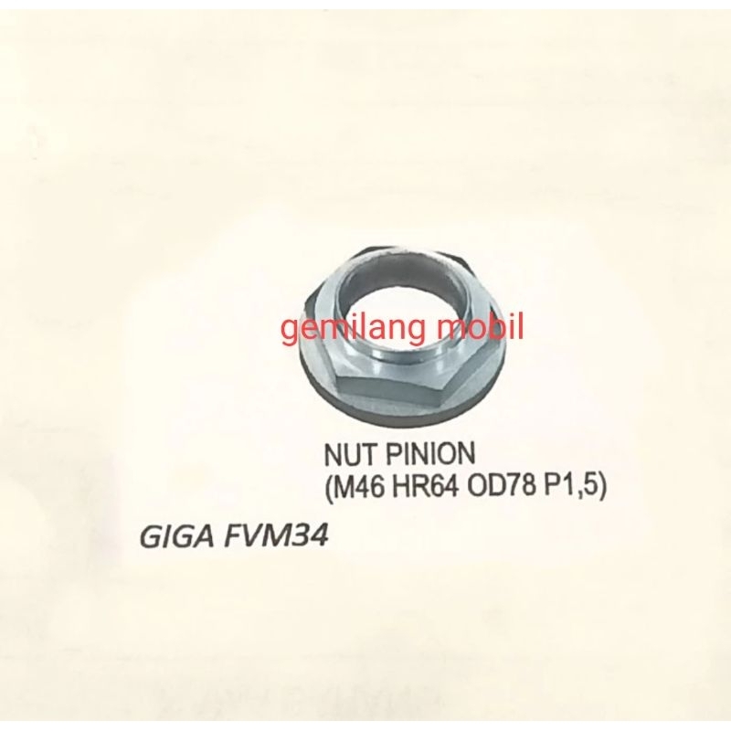 mur pinion isuzu giga FVM-34