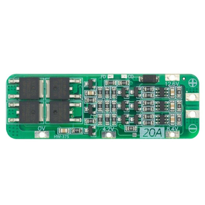 MODUL CHARGER BATRE LI-ION LITHIUM 18650 BMS 3S 12V 20A