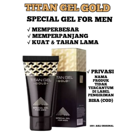 Titan Gel Original Asli Rusia Kuat Tahan Lama | Titan Gel Gold Asli Original 100% Pembesar BPOM