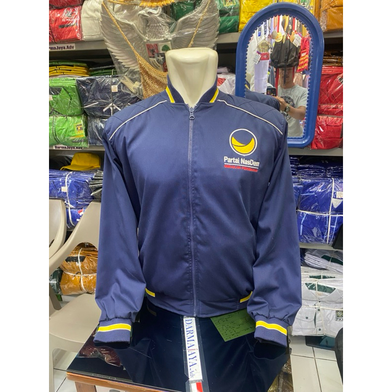 jaket partai Nasdem | jaket Nasdem | atribut partai | partai Nasdem