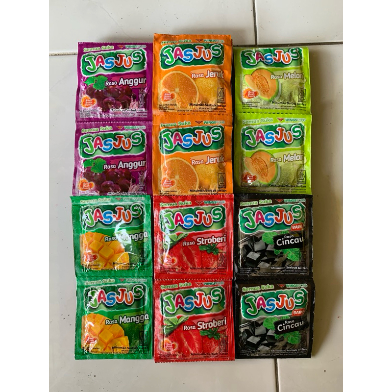 

(10pcs) Jasjus minuman sachet langsung seduh